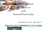Types of Seafoods - TLE 10