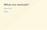 What are monads?
