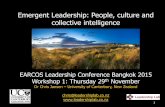 EARCOS 2015 Emergent leadership -people, culture and collective intelligence