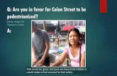 Pedestrianization of Colon Street, Cebu - Group 1