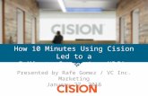 How 10 Minutes Using Cision led to a 5 Minute Segment on NBC's "Today"