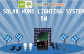 5W Solar Home Lighting System