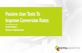 Use Passive User Tests To Improve Your Conversion Rates