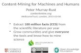Content Mining for Machines and Humans