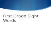 100 First Grade Sight Words