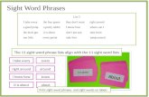 Sight Word Phrases Teaching Presentation