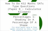 How To Do KS2 Maths SATs Paper B Percentage Questions (Part 1)