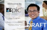 EPIC Pilot Program Overview Region 2