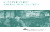 What is thought leadership marketing?