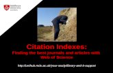 Citation Indexes 2016