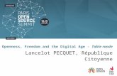 Keynote #Society - Openness, Freedom and the digital age, par Lancelot PECQUET