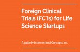 Foreign clinical trials (FCTs) for life science startups