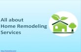 All about home remodeling services