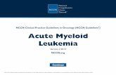 (NCCN Guidelines®) Acute Myeloid Leukemia