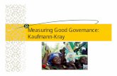 Measuring Good Governance: Kaufmann-Kray