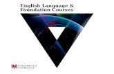 English Language & Foundation Courses