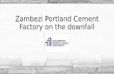 Zambezi Portland Cement Factory on the downfall