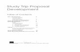 Study Trip Proposal Development