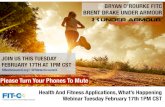 Health and Fitness Apps - What's Happening - FITC Webinar 2.17.2015