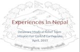 Experiences in Nepal