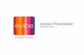 Evine investor presentation november 2016
