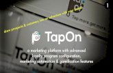 TapOn - A marketing tool transforming your customers into brand advocates.