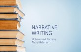 Narrative Writing and its types