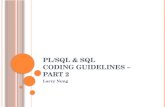 PL/SQL Coding Guidelines - Part 2