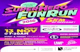 Superhero Fun Run mall poster 2