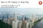Open an SPV Company in Hong Kong