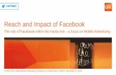 Reach and Impact of Facebook - The role of Facebook within the media mix – a focus on Mobile Advertising #AFBMC