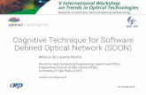 Cognitive Technique for Software Defined Optical Network (SDON)