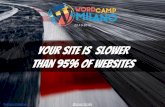 Your site is  slower  than 95% of websites