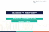 Industry Index Native Advertising Insight Report - April 2015