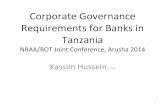 CG requiremnets for banks in tanzania