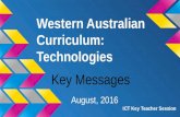 Key Messages : WA Curriculum Digital Technologies