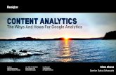 Content Analytics - The Whys And Hows For Google Analytics