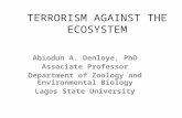 Terrorism against the ecosystem