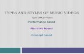 Types & Styles of music videos