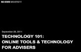 Technology 101: Online Tools and Technology for Advisors