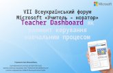 Учитель новатор Teacher dashboard як елемент керування навчальним процесом (1)