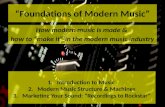 Foundations of Modern Music Creation