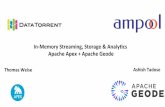 #GeodeSummit - Apex & Geode: In-memory streaming, storage & analytics