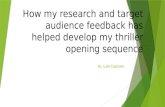 How my research and target audience feedback has