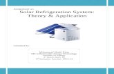 Solar Refrigeration System