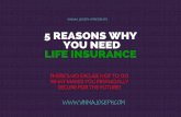 5 Reasons Why You Need Life Insurance