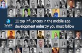 11 Top influencers in the mobile app development industry you just must follow