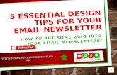 5 Essential Design Tips for Your Email Newsletters