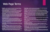 Web Page Terms
