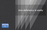 Iron deficiency is costly